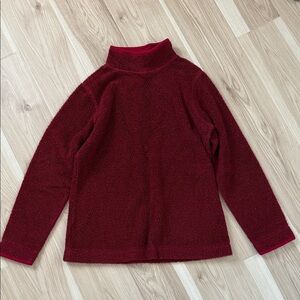 L.L. Bean Deep Red Turtleneck Sweater